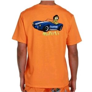 BAIN DE MER BDM MIAMI GRAPIC Orange LUXURY RESORT WEAR Tee